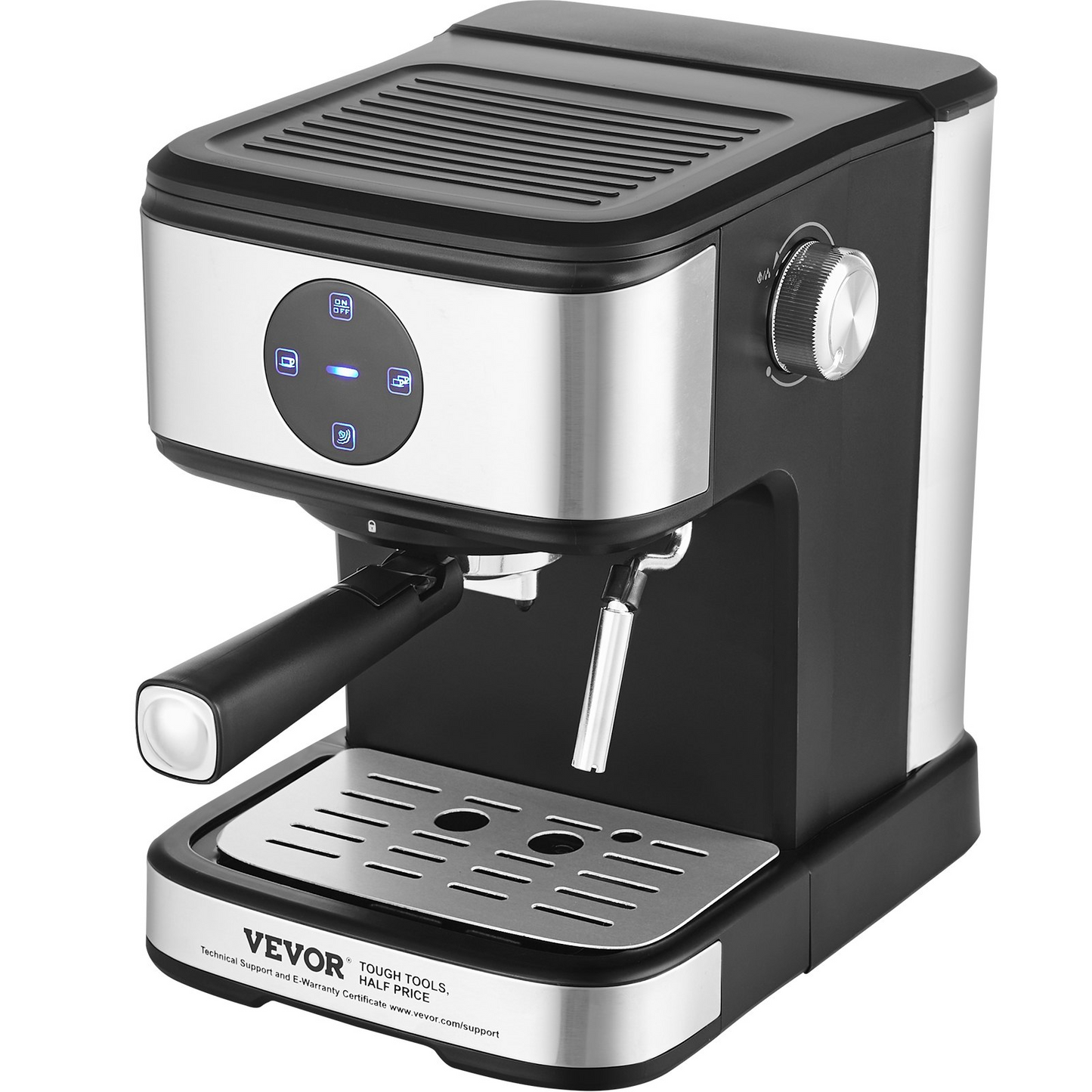 Espresso Machine - Professional Semi-Automatic Coffee & Espresso Maker with 15 Bar Pump, Touch Screen, Milk Frother, and Precise Temp Control