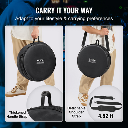 VEVOR 5-Piece Drum Bag Set | Premium Protection with Durable 1680D Oxford Fabric | Padded Drum Cases with Detachable Straps and Handles for Easy Transport