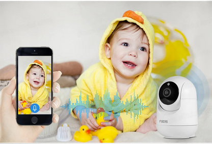 Advanced WiFi Baby Monitor with 1080P HD Camera | Two-Way Audio, Motion Detection, Night Vision | 350° Rotation & 120° Tilt | Smart Life App Compatible | Enhanced Baby Safety & Monitoring