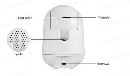 Advanced WiFi Baby Monitor with 1080P HD Camera | Two-Way Audio, Motion Detection, Night Vision | 350° Rotation & 120° Tilt | Smart Life App Compatible | Enhanced Baby Safety & Monitoring