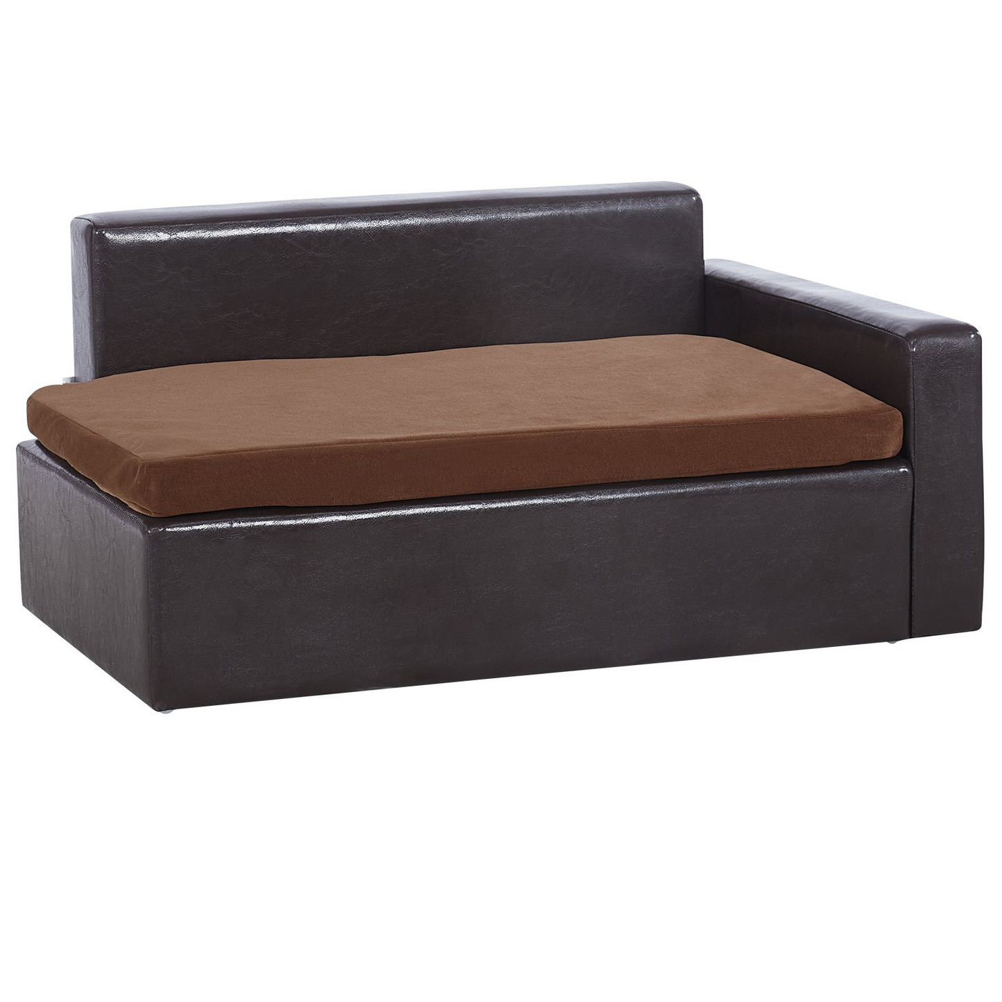 VEVOR Luxurious Pet Sofa - Comfortable Dog Couch for Medium-Sized Dogs & Cats | Easy to Assemble, Durable Leather Fabric
