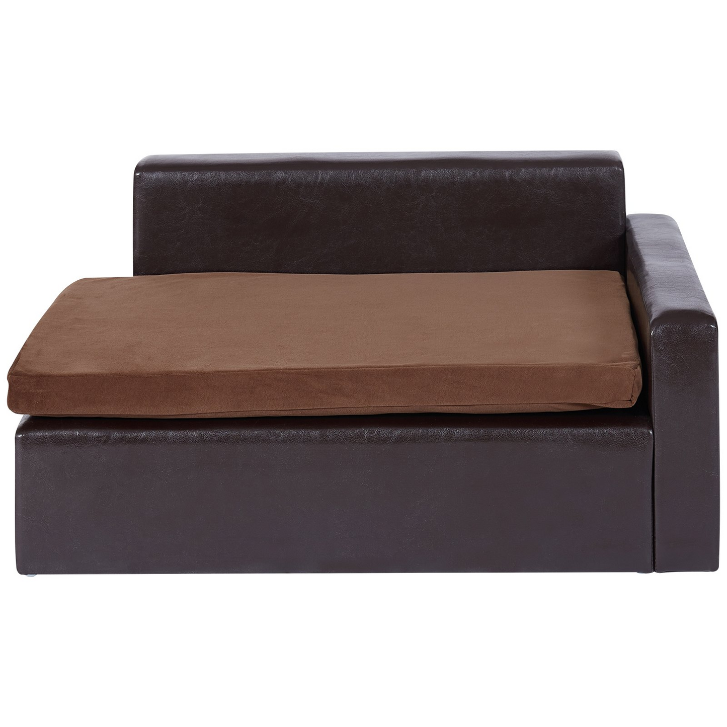 VEVOR Luxurious Pet Sofa - Comfortable Dog Couch for Medium-Sized Dogs & Cats | Easy to Assemble, Durable Leather Fabric