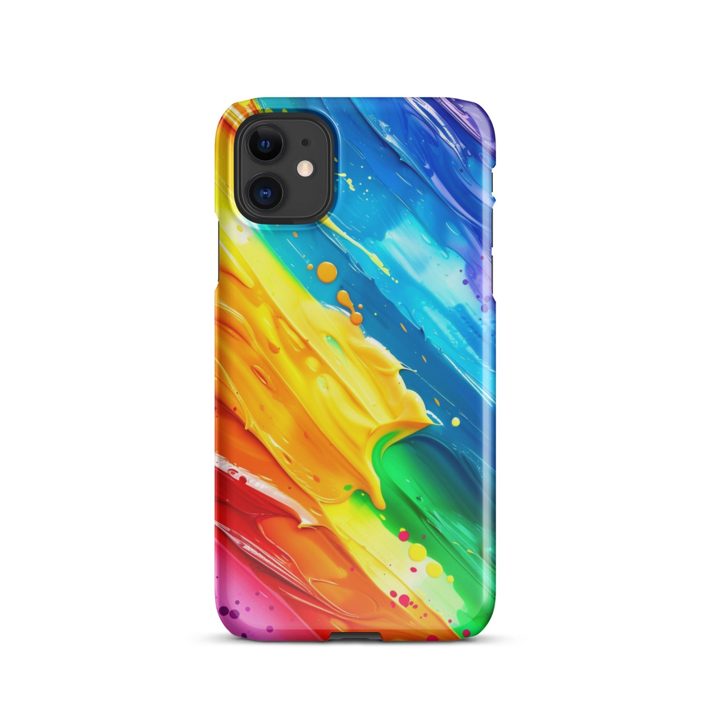 Stylish Rainbow Phone Case for iPhone - Vibrant Colors & Durable Protection