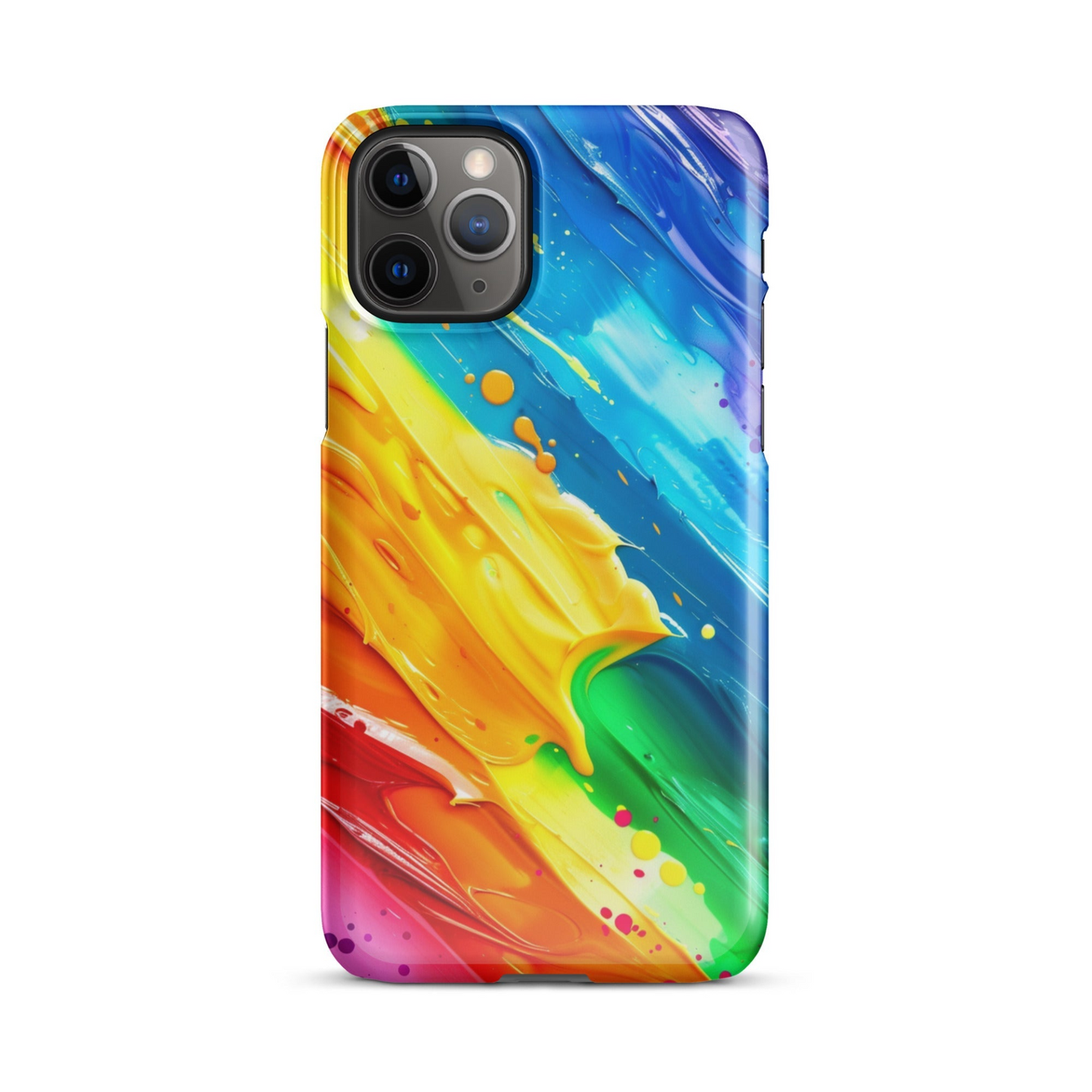 Stylish Rainbow Phone Case for iPhone - Vibrant Colors & Durable Protection