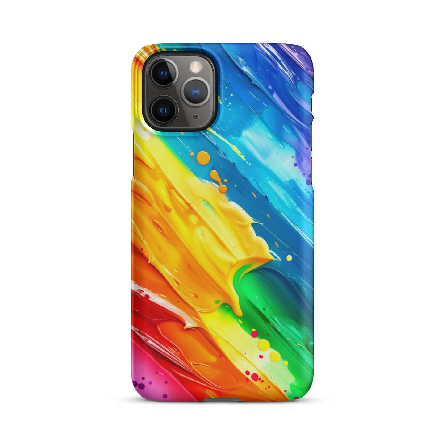 Stylish Rainbow Phone Case for iPhone - Vibrant Colors & Durable Protection