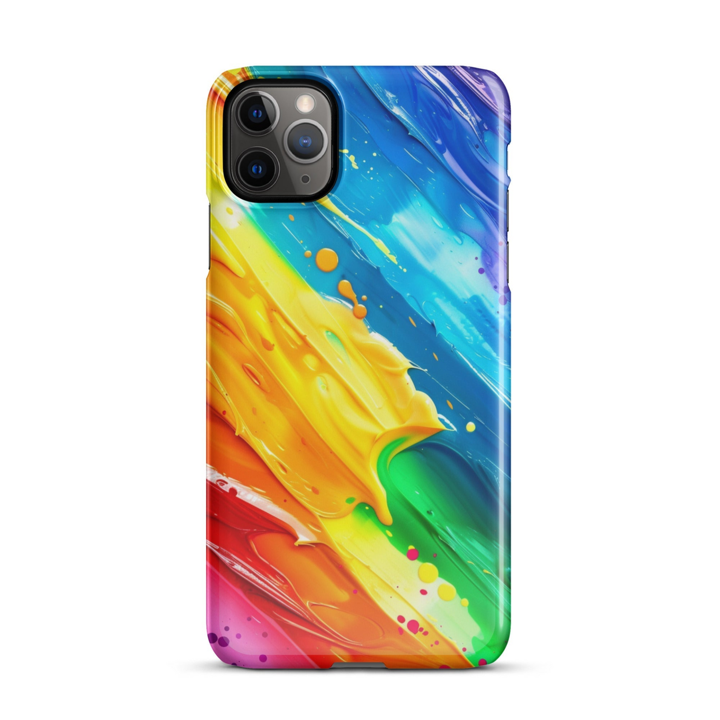 Stylish Rainbow Phone Case for iPhone - Vibrant Colors & Durable Protection