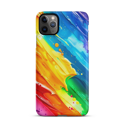 Stylish Rainbow Phone Case for iPhone - Vibrant Colors & Durable Protection