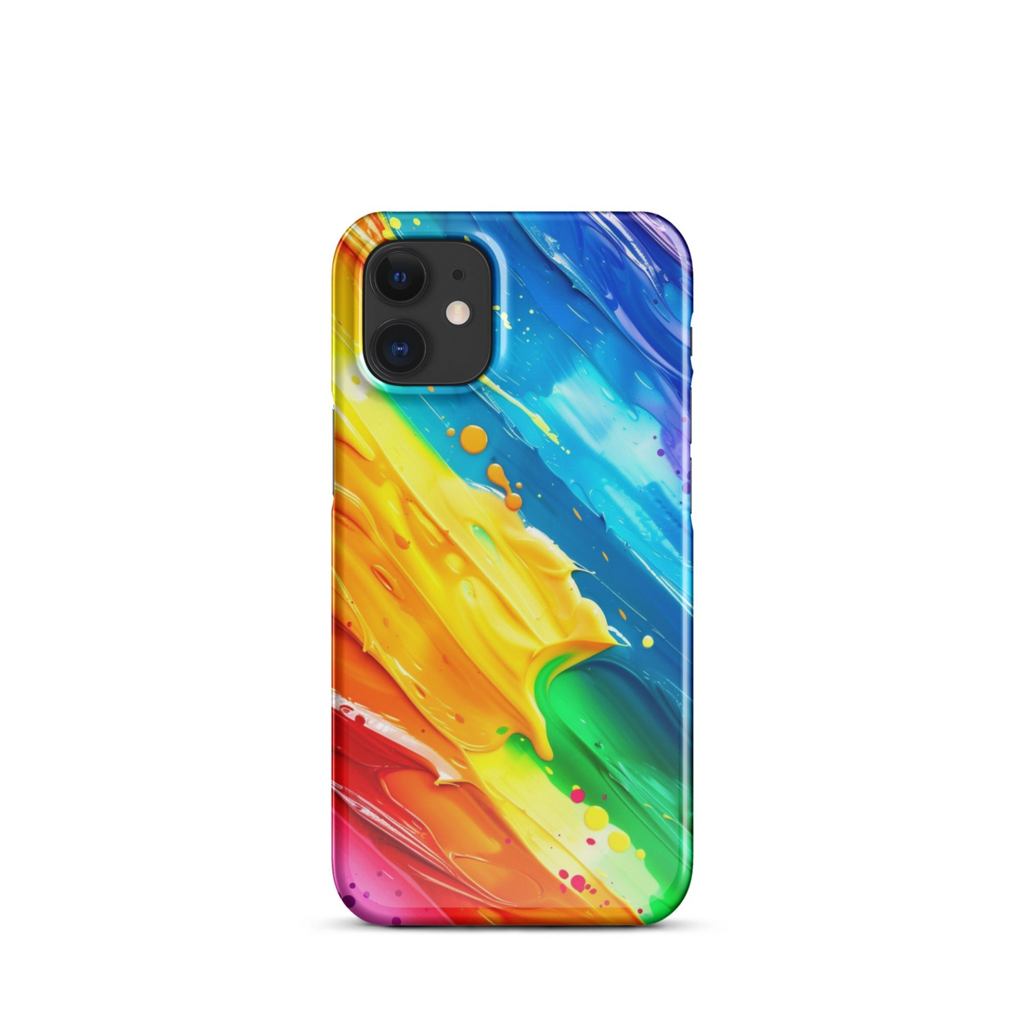 Stylish Rainbow Phone Case for iPhone - Vibrant Colors & Durable Protection