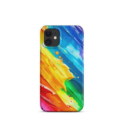 Stylish Rainbow Phone Case for iPhone - Vibrant Colors & Durable Protection