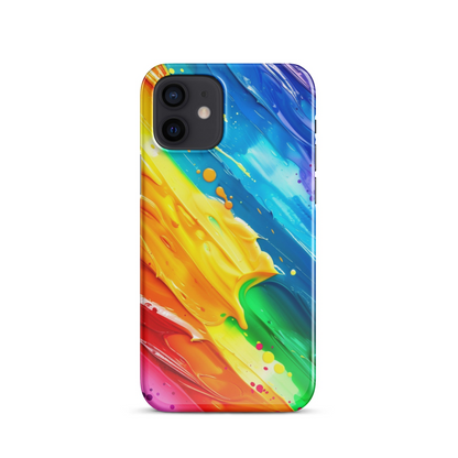 Stylish Rainbow Phone Case for iPhone - Vibrant Colors & Durable Protection