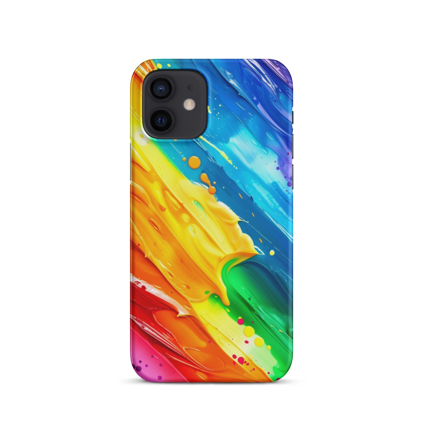 Stylish Rainbow Phone Case for iPhone - Vibrant Colors & Durable Protection