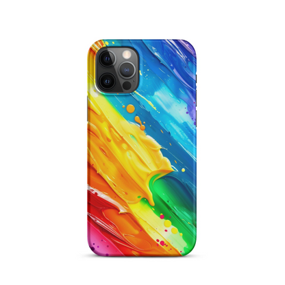 Stylish Rainbow Phone Case for iPhone - Vibrant Colors & Durable Protection