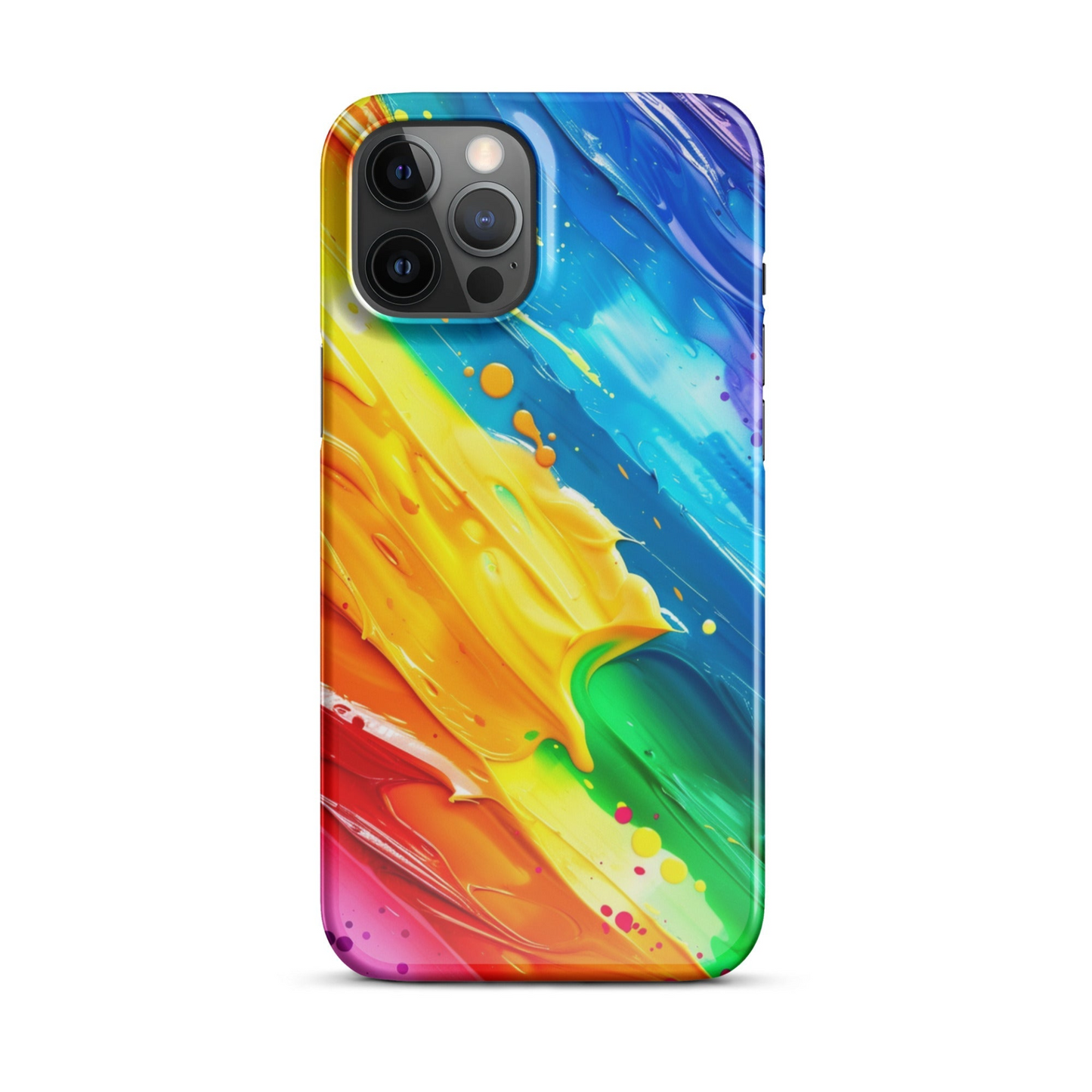 Stylish Rainbow Phone Case for iPhone - Vibrant Colors & Durable Protection