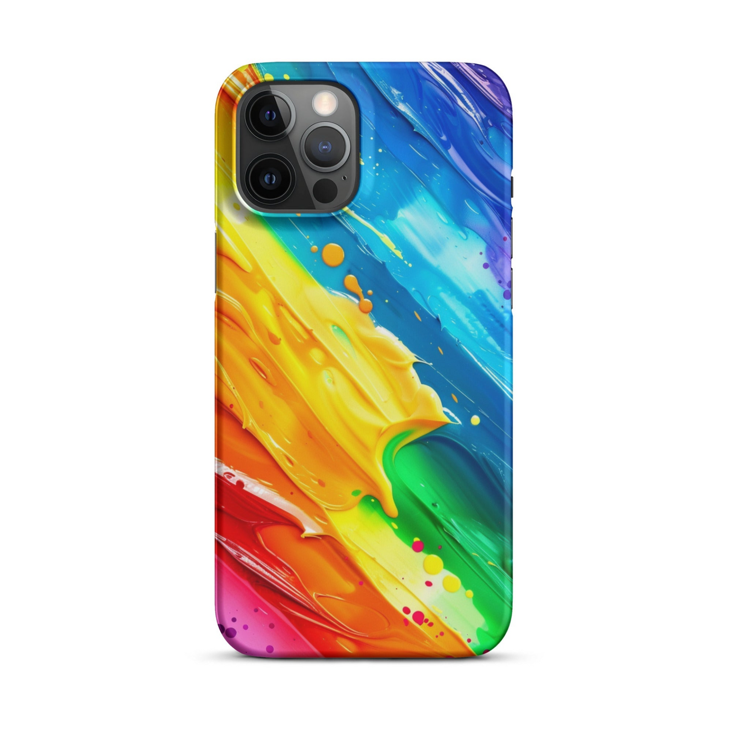 Stylish Rainbow Phone Case for iPhone - Vibrant Colors & Durable Protection