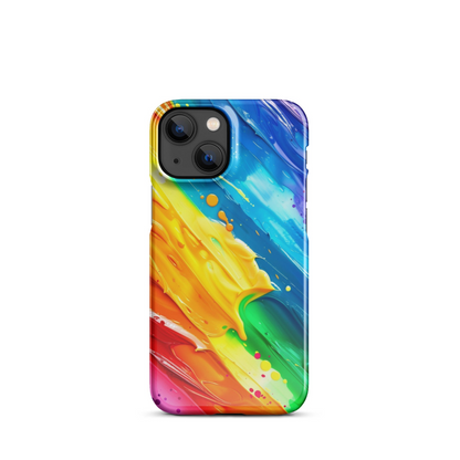 Stylish Rainbow Phone Case for iPhone - Vibrant Colors & Durable Protection