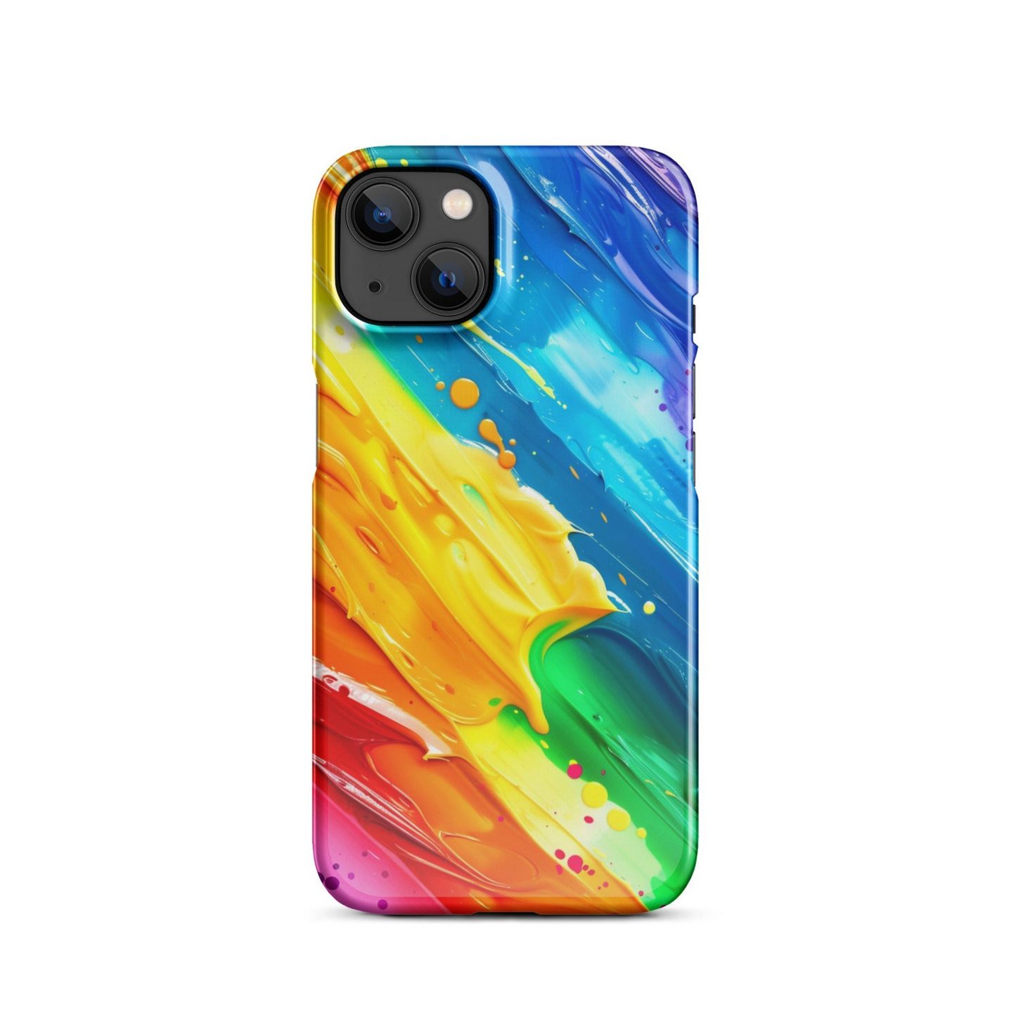 Stylish Rainbow Phone Case for iPhone - Vibrant Colors & Durable Protection