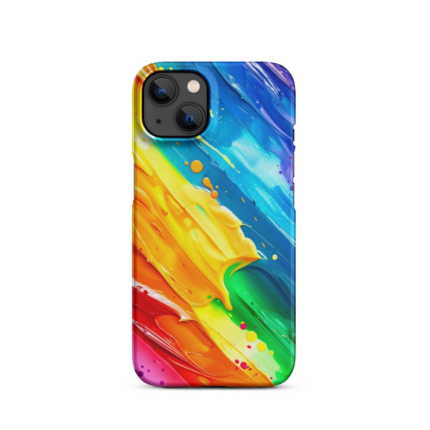 Stylish Rainbow Phone Case for iPhone - Vibrant Colors & Durable Protection