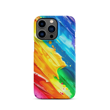 Stylish Rainbow Phone Case for iPhone - Vibrant Colors & Durable Protection