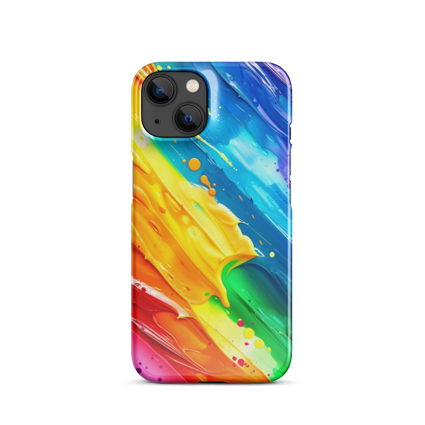 Stylish Rainbow Phone Case for iPhone - Vibrant Colors & Durable Protection