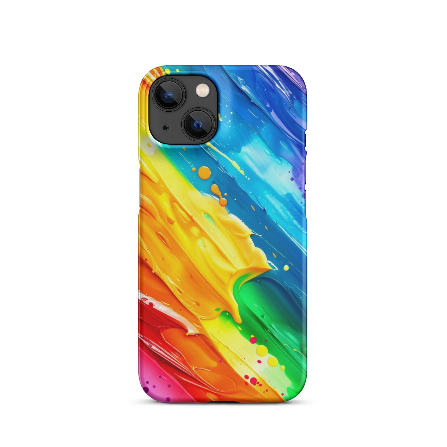 Stylish Rainbow Phone Case for iPhone - Vibrant Colors & Durable Protection