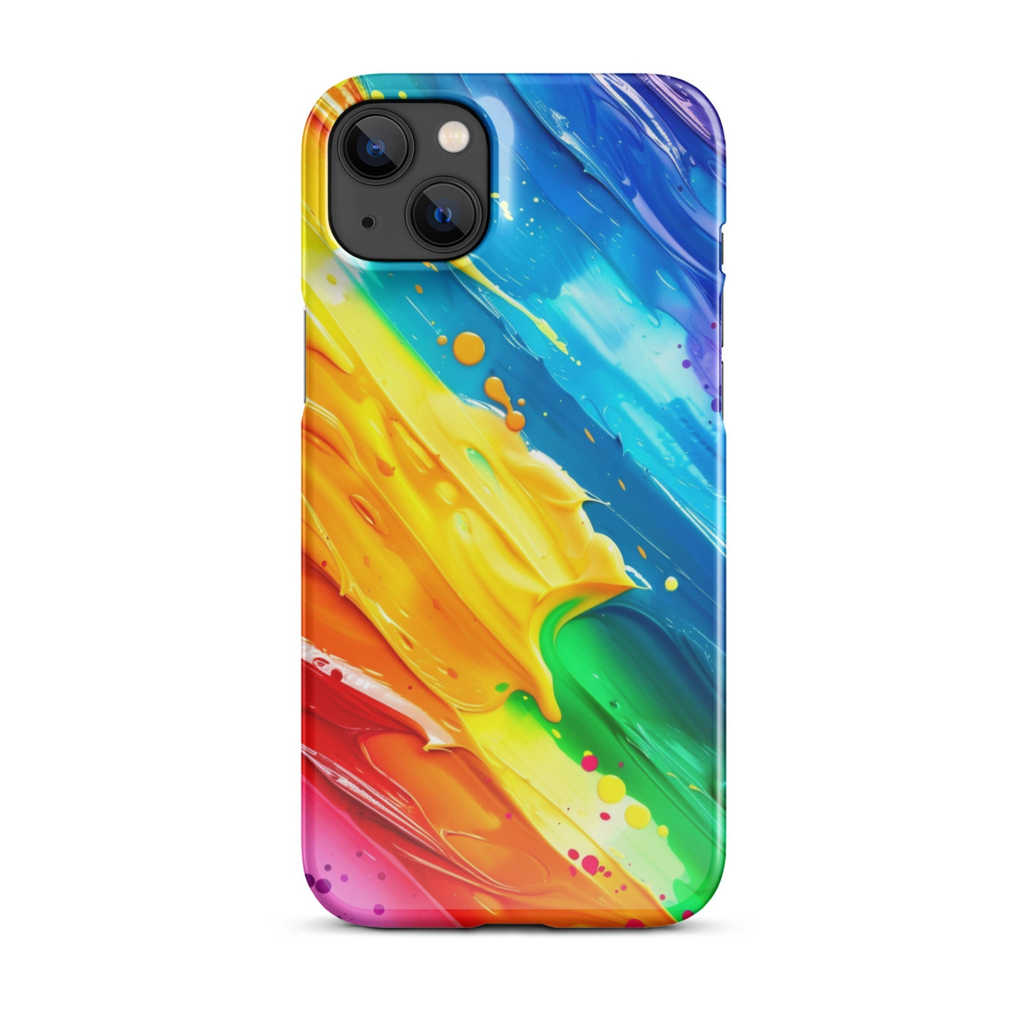 Stylish Rainbow Phone Case for iPhone - Vibrant Colors & Durable Protection