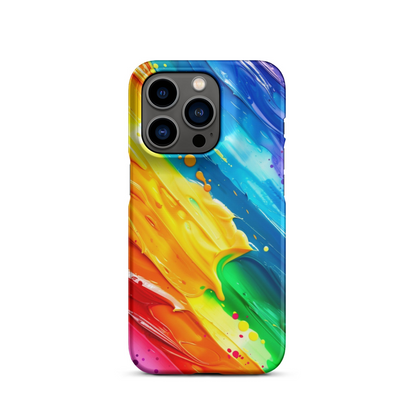 Stylish Rainbow Phone Case for iPhone - Vibrant Colors & Durable Protection