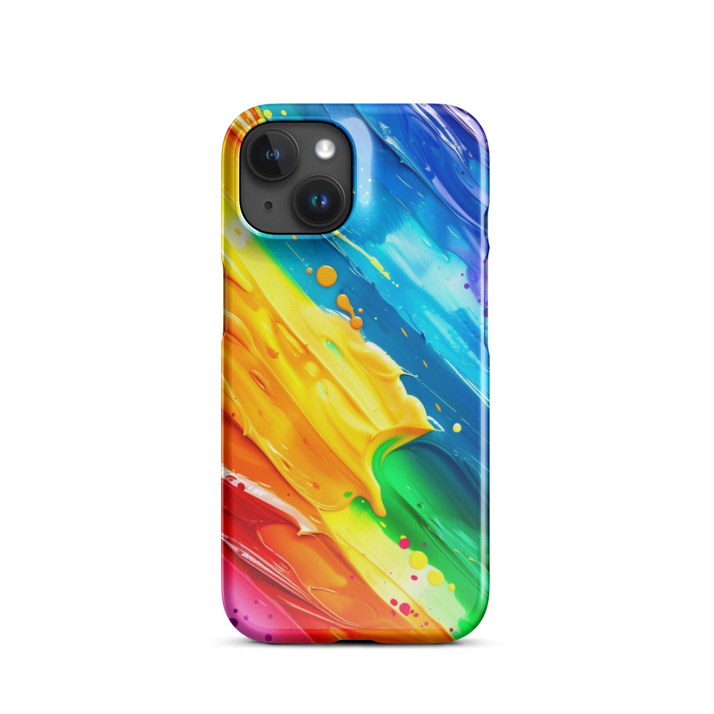 Stylish Rainbow Phone Case for iPhone - Vibrant Colors & Durable Protection