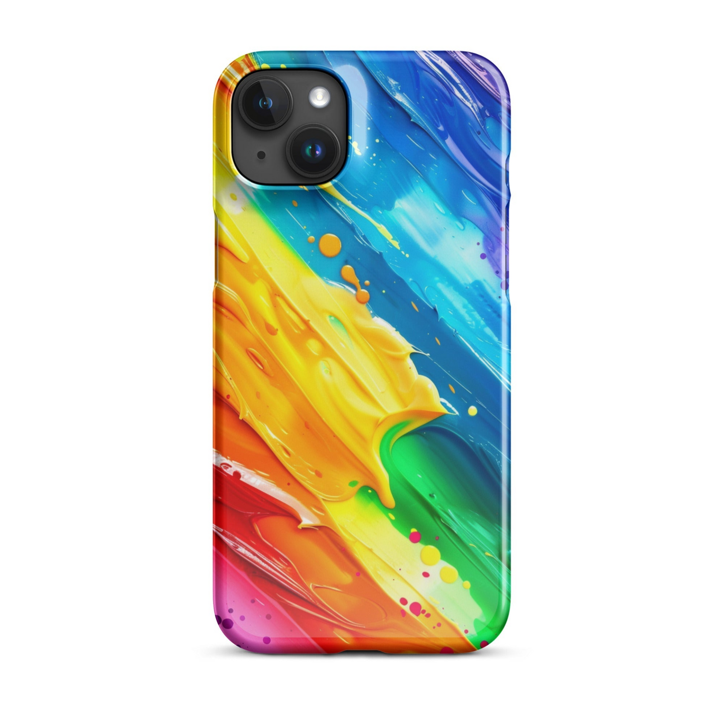 Stylish Rainbow Phone Case for iPhone - Vibrant Colors & Durable Protection