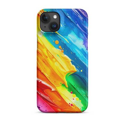 Stylish Rainbow Phone Case for iPhone - Vibrant Colors & Durable Protection