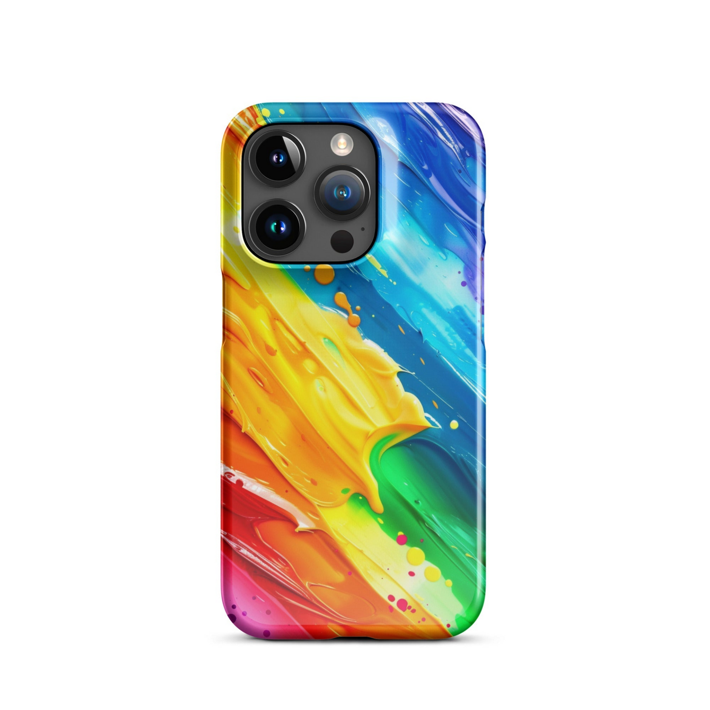 Stylish Rainbow Phone Case for iPhone - Vibrant Colors & Durable Protection