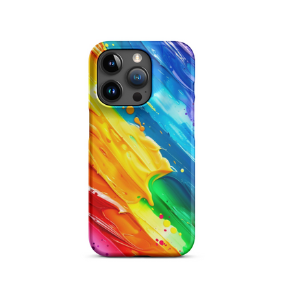 Stylish Rainbow Phone Case for iPhone - Vibrant Colors & Durable Protection