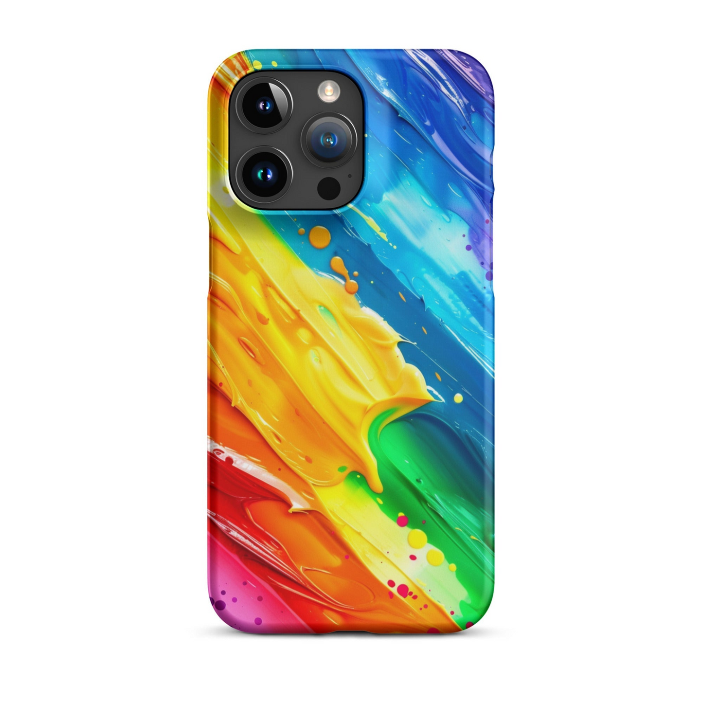 Stylish Rainbow Phone Case for iPhone - Vibrant Colors & Durable Protection