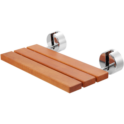 VEVOR Folding Teak Shower Seat - Premium, Space-Saving Shower Bench for Comfort and Safety