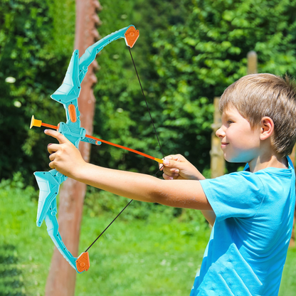 VEVOR Kids LED Light Up Bow and Arrow Set - 2 Pack | 20 Suction Cup Arrows, Adjustable Quivers & Targets | Perfect Outdoor Toy Gift for Ages 6-10+