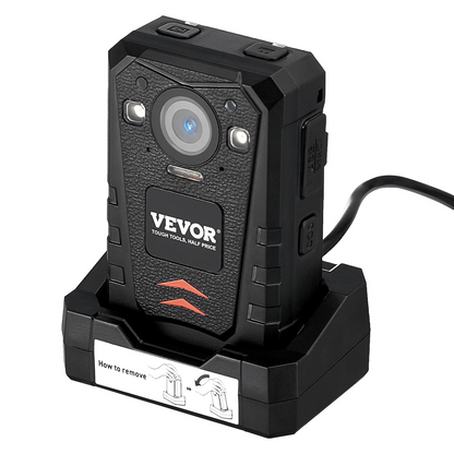 VEVOR 1440P HD Police Body Camera | Built-in 64GB Memory | Infrared Night Vision