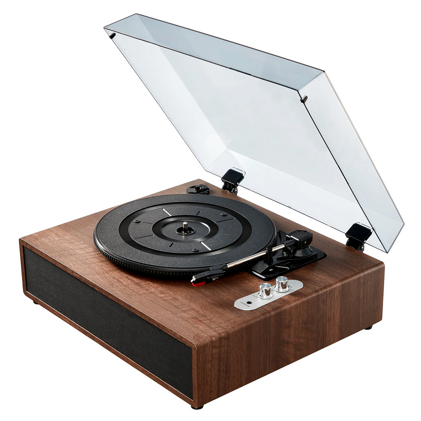 VEVOR Vinyl Record Player - 3-Speed Turntable with 10W Stereo Speakers, Magnetic Cartridge, Bluetooth, Aux & RCA Outputs, Supports 7/10/12 inch Records
