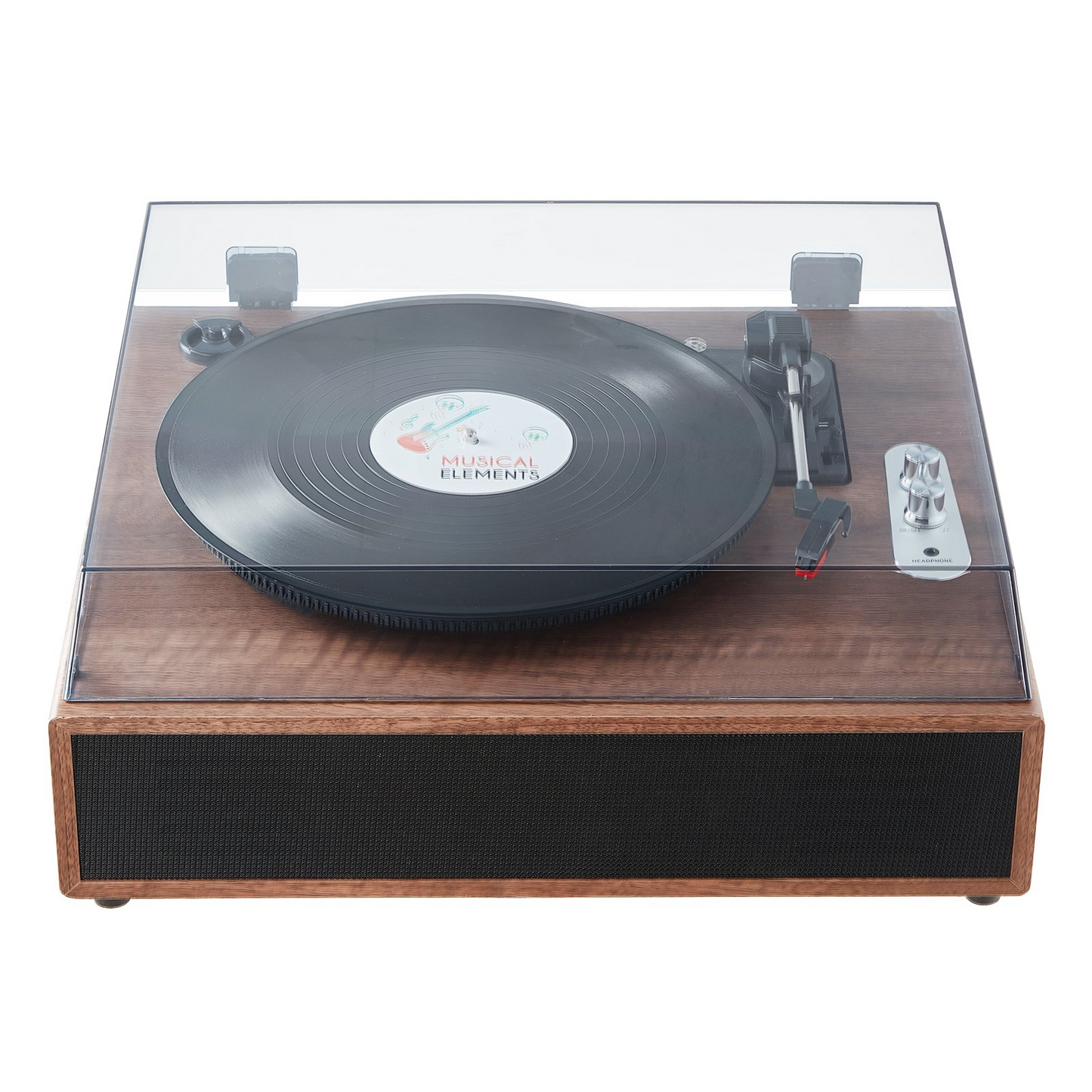 VEVOR Vinyl Record Player - 3-Speed Turntable with 10W Stereo Speakers, Magnetic Cartridge, Bluetooth, Aux & RCA Outputs, Supports 7/10/12 inch Records