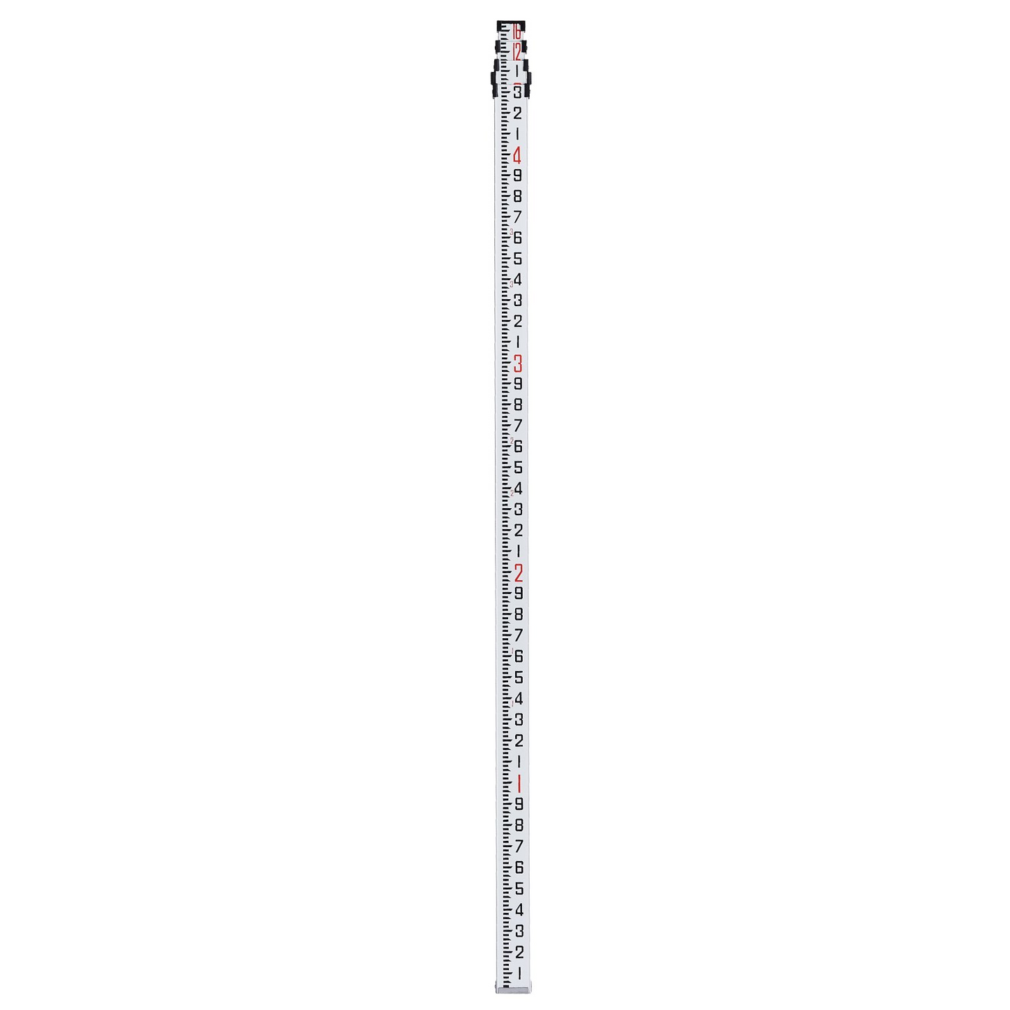 VEVOR 16-Foot Aluminum Grade Rod with Bubble Level & Carrying Bag – High-Precision Telescopic Measuring Survey Rod with Double-Sided Scale for Houses, Walls, Floors