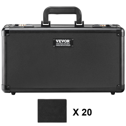 VEVOR 108 PSA Graded Card Storage Box - 4 Slots Sports Card Holder Case with Combination Lock