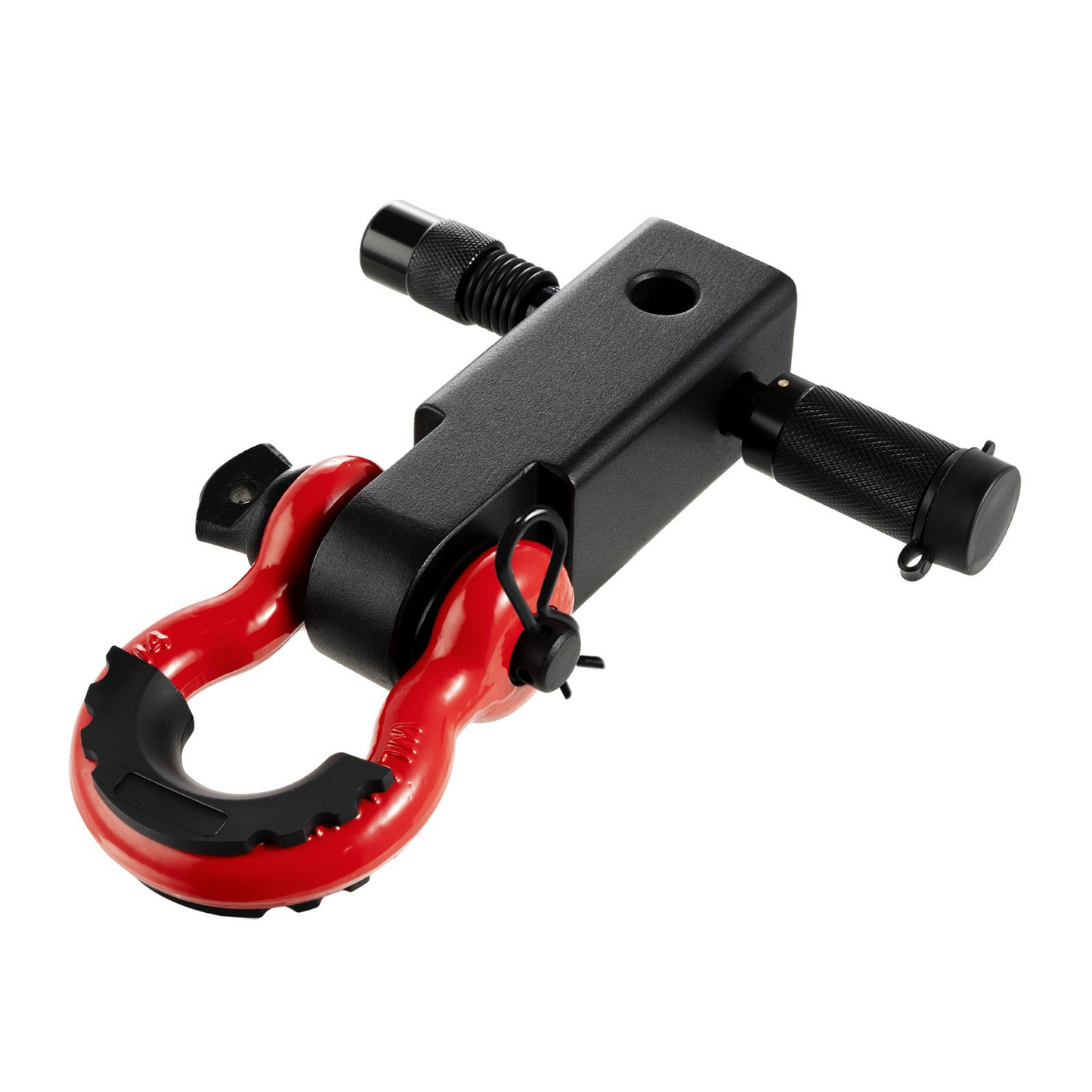 VEVOR 2" Trailer Shackle Hitch Receiver D-Ring - Heavy-Duty, 66000 lbs Capacity, Ideal for Truck & Jeep Recovery