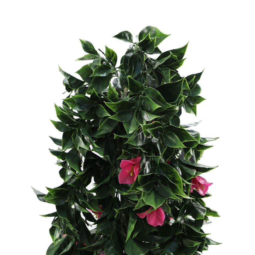 (5 Pieces) Vibrant Pink Hanging Artificial Bougainvillea Plant, UV Resistant 30"-4