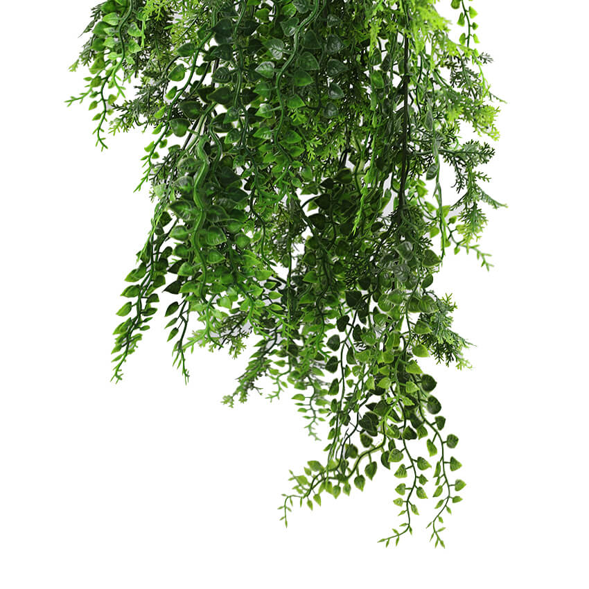 Artificial Hanging Dense Fern Plant Tropical Green 30" UV Resistant-3