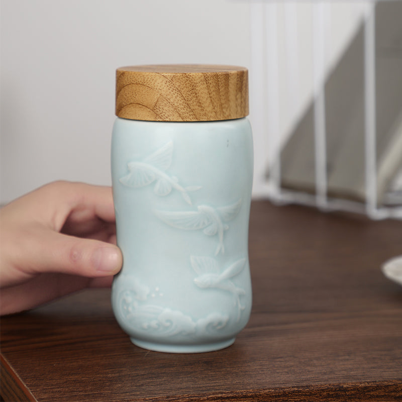 The Joy of Fish Travel Mug ( Single Wall )-3