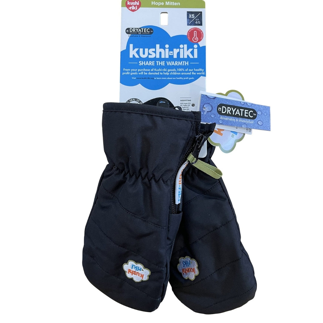 Kushi-riki Kids Hope Mitten - Waterproof, Insulated & Ultra-Warm Winter Gloves for Children