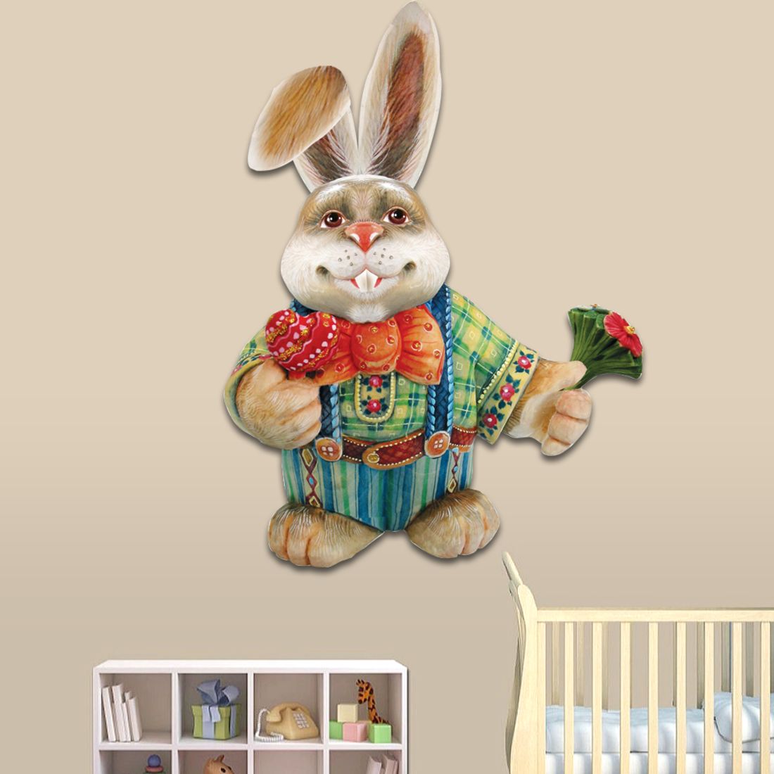 Father Bunny Easter Door Decor by G. DeBrekht - Easter Spring Decor - 8154423H-2