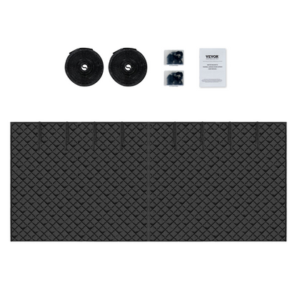 VEVOR Winter Garage Door Screen 18.3 x 7.15 ft - High-Performance Insulation Kit, Easy Installation, Magnetic Seal, Year-Round Comfort