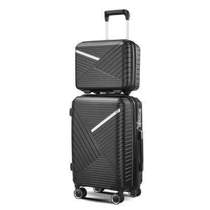 Expandable 4-Piece Luggage Set (14/20/24/28) - Lightweight, Durable, 360° Spinner Wheels, TSA Lock - Perfect for Business Travel & Vacations