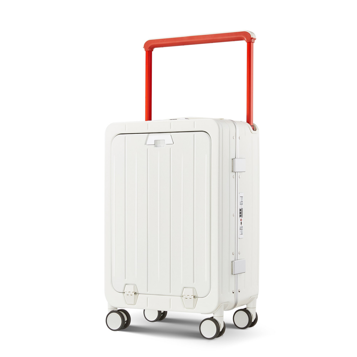 Airline-Approved 20-Inch Aluminum Frame Carry-On Luggage with Front Access, TSA Lock, and 360° Double Wheels - Perfect for Business Travel