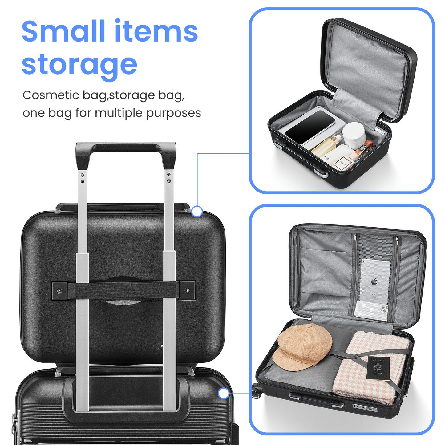 Lightweight & Durable 4-Piece Luggage Set (14/20/24/28) - Expandable Suitcases with TSA Lock & 360° Spinner Wheels