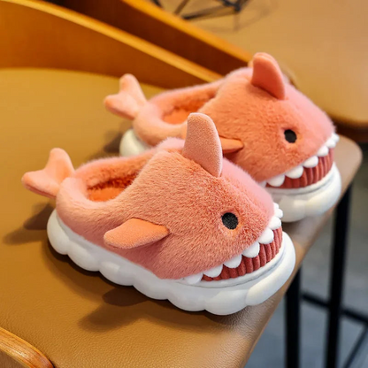 Soft Padded Multicolored Shark Slippers for Kids – Cozy, Fun, and Safe Non-Slip Footwear